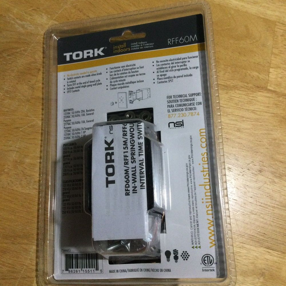 Tork Rff60m Spring-Wound Timer,Range 0 To 60 Minutes - Picture 2 of 5